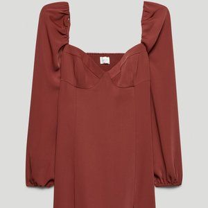 Wilfred Novella Dress- Garnet Red Size 0- BNWT